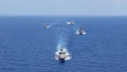 Australia, Jepang, Filipina dan AS menggelar latihan militer bersama, 7 April 2024. (Foto: Angkatan Laut AS)