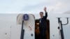 FILE - U.S. Secretary of State Antony Blinken waves as he departs Tel Aviv, Israel, March 22, 2024. Antony Blinken will travel to Riyadh from Monday through Tuesday to participate in regional talks on humanitarian assistance in Gaza.