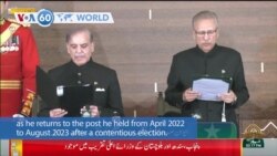 VOA60 World - Pakistan: Shehbaz Sharif sworn in as new prime minister