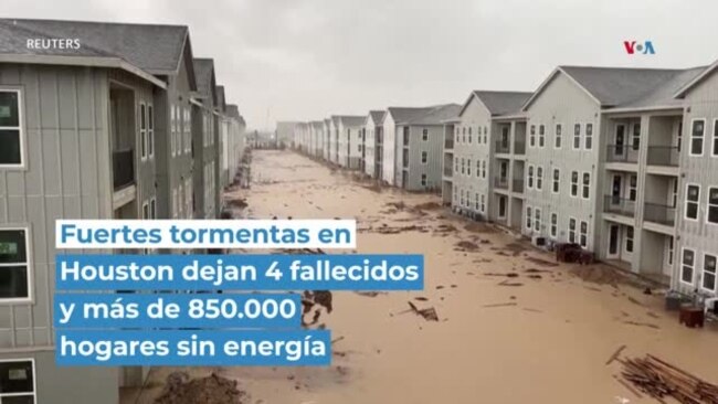 Fuertes tormentas en Houston dejan 4 fallecidos y más de 850.000 hogares sin energía 