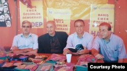 Kurdish politicians Ahmet Turk, Murat Bozlak, Sirri Sakik and Kemal Bulbul