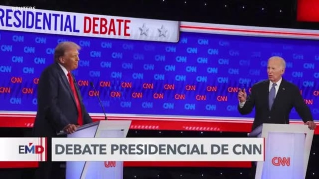 Biden y Trump, cara a cara en el debate presidencial de CNN