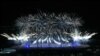 Fireworks iluminate the sky at the end of the closing ceremony of the Paris 2024 Olympic Games at the Stade de France, in Saint-Denis, in the outskirts of Paris, Aug. 11, 2024. 