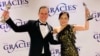 Arturo Martinez (left) and Euna Lee (right) at the 49th Gracie Awards on May 21. 