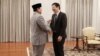 Menteri Pertahanan Prabowo saat bertemu Perdana Menteri Singapura Lawrence Wong di Istana, Singapura, Sabtu (1/6). (Foto: Courtesy/Kemhan RI)
