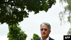 Rupert Stadler, former CEO of German car manufacturer Audi, arrives for his trial over the emissions-cheating scandal that rocked parent company Volkswagen, at a court in Munich, Germany, June 27, 2023. On Tuesday, a German court gave Stadler a suspended sentence along with fine.