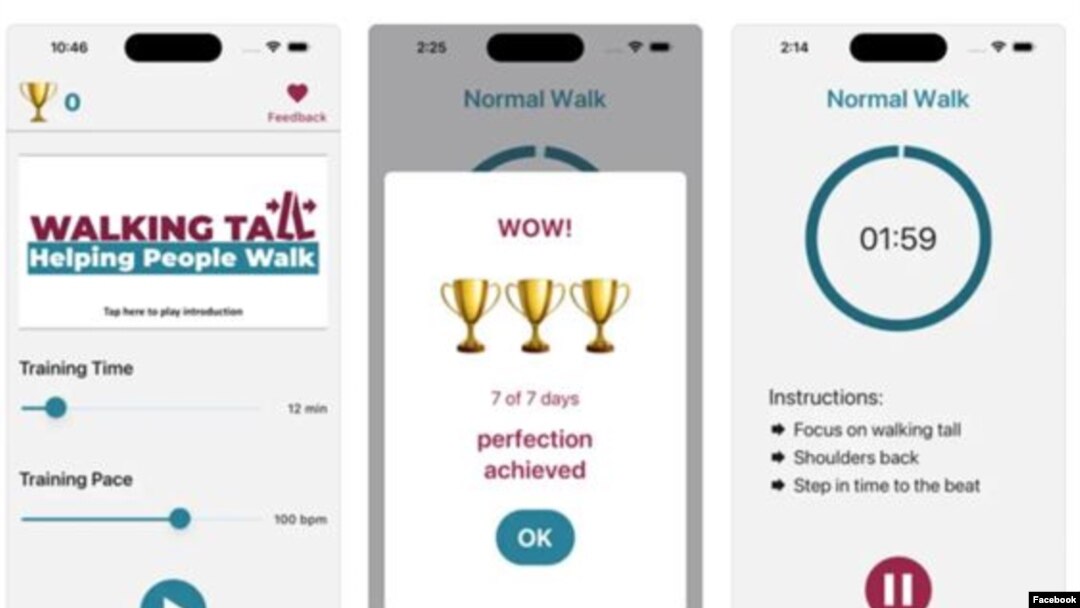 Walking Tall App. (Facebook/parkinsonsnsw)