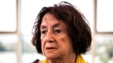 FILE—Holocaust survivor, Bellha Haim, 86, who was a child in Poland when her family fled the Nazis, looks on during an interview with Reuters in Herzliya, Israel, May 1, 2024. She is the grandmother of Yotam Haim who was taken hostage by Hamas on October 7, 2023. 