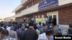 اعتراض کارکنان نفت و گاز آغاجاری، یک‌شنبه ۲۳ مهر ۱۴۰۲