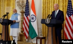 အမေရိကန်သမ္မတ Joe Biden နဲ့ အိန္ဒိယဝန်ကြီးချုပ် Narendra Modi