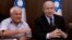 Israel's tourism minister Haim Katz, left, attends a cabinet meeting chaired by Prime Minister Benjamin Netanyahu in Jerusalem, Aug. 27, 2023. Haim traveled to Saudi Arabia on Sept. 26, 2023, the first official visit there by an Israeli cabinet member. 