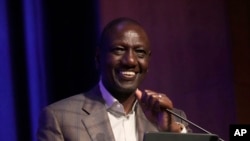 FILE - Kenyan President William Ruto in San Francisco, Sept. 15, 2023. President Ruto says bridging the technology gap is important for Africa's economic growth and innovation.