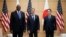 From left, U.S. Defense Secretary Lloyd Austin, U.S. Secretary of State Antony Blinken and Japanese Prime Minister Fumio Kishida meet in Tokyo on July 29, 2024. The U.S. announced this week a major upgrade of the U.S. military command in Japan.