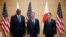 FILE - From left, U.S. Defense Secretary Lloyd Austin, U.S. Secretary of State Antony Blinken and Japanese Prime Minister Fumio Kishida meet in Tokyo, July 29, 2024. The U.S. announced this week a major upgrade of the U.S. military command in Japan.