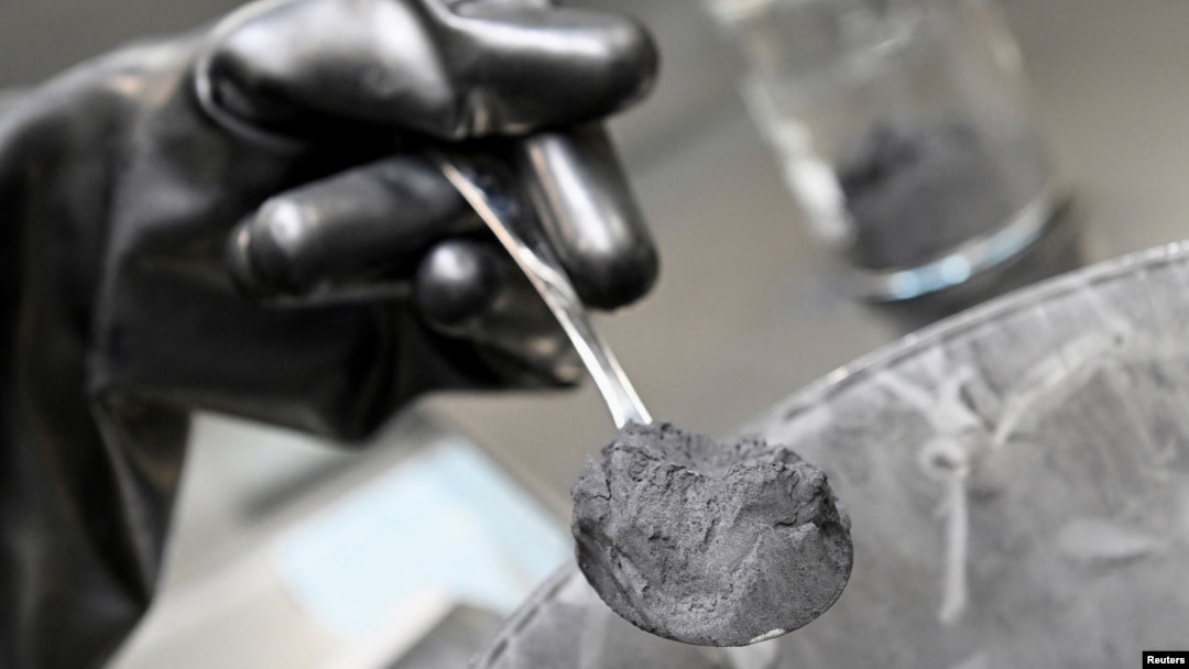FILE - Graphite is pictured in Salzgitter, Germany, May 18, 2022. China, the world’s preeminent graphite supplier, said Oct. 20, 2023, that it would tighten export controls on the substance, which is key to construction of batteries used in electric cars.
