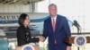 U.S. House Speaker Kevin McCarthy shakes hands with Taiwan President Tsai Ing-wen after a news conference following a meeting at the Ronald Reagan Presidential Library in Simi Valley, California, April 5, 2023.