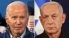 Presiden AS Joe Biden (kiri) berbicara melalui telepon dengan PM Israel Benjamin Netanyahu, Kamis (4/4) siang. 