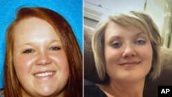 Kombinasi foto yang menunjukkan Veronica Butler (kiri) dan Jilian Kelley (kanan). Pada 13 April 2024, otoritas Oklahoma mengatakan pihaknya telah menangkap empat orang yang diduga terkait dengan hilangnya Butler dan Kelley. (Foto: Oklahoma State Bureau of Investigation via AP)