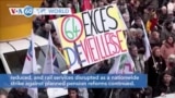 VOA60 World - France: Nationwide strike against planned pension reforms continue
