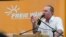 Bavarian Minister of State for Economic Affairs, Regional Development and Energy and deputy Governor of Bavaria, Hubert Aiwanger speaks, during a public festival, in Keferloh, Germany, Sept, 3, 2023. 