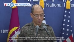 VOA60 America- South Korea and the United States will kick off their annual joint military exercises next week 