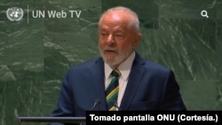 El presidente de Brasil, Luiz Ináio Lula Da Silva, habla ante la 78 Asamblea General de las Naciones Unidas el martes, 19 de septiembre de 2023.