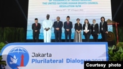 Pemerintah Indonesia menggelar “Jakarta Plurilateral Dialogue 2023” yang diharapkan menjadi praktik baik dalam menyampaikan budaya toleransi beragama (courtesy: Twitter/Menlu_RI). 