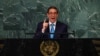 ARCHIVO - El Ministro de Relaciones Exteriores de Cuba, Bruno Eduardo Rodríguez Parrilla, se dirige al 77º período de sesiones de la Asamblea General de las Naciones Unidas en la sede en la ciudad de Nueva York, EEUU, en septiembre de 2022.
