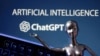 ChatGPT徽標和AI人工智能字樣。（路透社於2023年5月4日拍攝） 