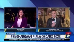 Laporan Langsung VOA untuk Metro TV: Film "Everything Everywhere All at Once" Raih Penghargaan Film Terbaik Oscar 2023