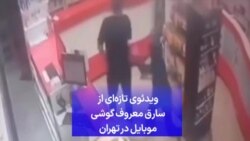 ویدئوی تازه‌ای از سارق معروف گوشی موبایل در تهران