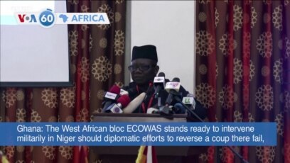 ECOWAS Military Chiefs to Discuss Potential Intervention in Niger