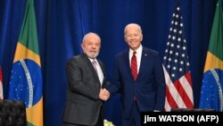 Presidente americano, Joe Biden reuniu com presidente brasileiro Luiz Inacio Lula da Silva, à margem da Assembleia-Geral da ONU, em Nova Iorque, e anunciam pacto sobre direitos dos trabalhadores 20 setembro 2023