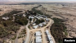Pemukiman di Beit Hogla, kawasa Tepi Barat yang diduduki Israel, 15 Februari 2023. (REUTERS/Ronen Zvulun)