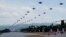 The South Korean army's drones fly during South Korea-U.S. joint military drills at the Seungjin Training Grounds in Pocheon, South Korea, May 25, 2023.