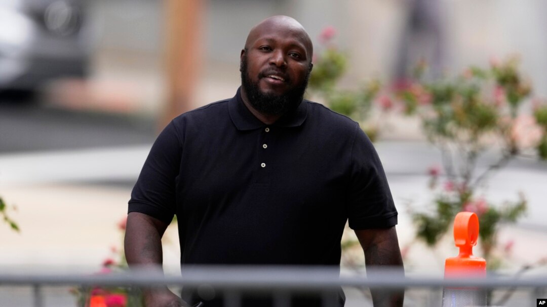 Gordon Cleveland, the former clerk at StarQuest Shooters & Survival Supply, arrives to federal court in Wilmington, Delaware, June 6, 2024.