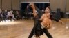 Atlet Dansa Latin Ballroom Titanno Bayuseto Dahono dan pasangannya, Ratu Nurchoiriah. (Courtesy: Titanno Bayuseto Dahono)
