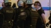 Photojournalist Olga Fedorova is detained by police in the midst of pro-Palestinian protesters trying to march after demonstrating outside the Israeli consulate, on the sidelines of the Democratic National Convention in Chicago, Illinois, Aug. 20, 2024. 