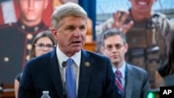FILE - Foreign Affairs Committee Chairman Michael McCaul, a Republican, speaks on Capitol Hill, Aug. 29, 2023.