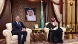 Američki državni sekretar Antony Blinken, lijevo, sastaje se sa saudijskim prijestolonasljednikom princom Mohamedom bin Salmanom u Džedi, Saudijska Arabija, 7. juna 2023. 