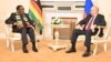 Russian leader Vladmir Putin and Zimbabwean President Emmerson Mnangagwa