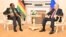 Russian leader Vladmir Putin and Zimbabwean President Emmerson Mnangagwa