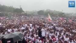 রোহিঙ্গা শরণার্থীরা দেশত্যাগের বার্ষিকীতে নিরাপদে প্রত্যাবর্তনের দাবি জানায় 