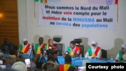 FILE: Meeting of support for U.N. security mission MINUSMA to remain in Mali. Taken in Timbuktu, Mali on April 30, 2023.