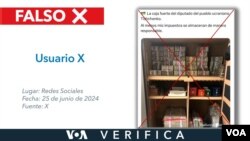 Usuarios de X utilizan una foto antigua como si fuese la caja fuerte de un diputado ucraniano. Diseño: Mila Cruz.