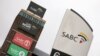 FILE - Signage and logos of channels are displayed at the South African Broadcasting Corporation, or SABC, in Johannesburg on Sept. 1, 2020. SABC is among the more than half of Africa's media that is yet to fully digitalize as of Sept. 8, 2023.