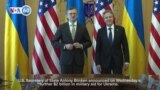 VOA60 America - Blinken in Kyiv announces further $2 billion in military aid for Ukraine