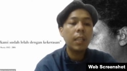 Koordinator KontraS, Dimas Bagus Arya (screenshot).