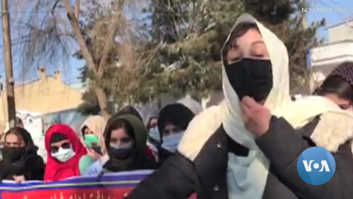 Afghan Woman Protests Against Taliban From Safety of France