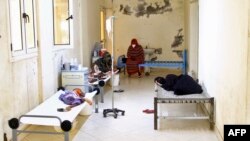 Patients suffering from cholera receive treatment at a rural isolation center in Wad Al-Hilu, in Kassala state, eastern Sudan, Aug. 17, 2024.